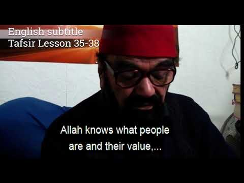 Turkish English Tafsir Lesson 35-38